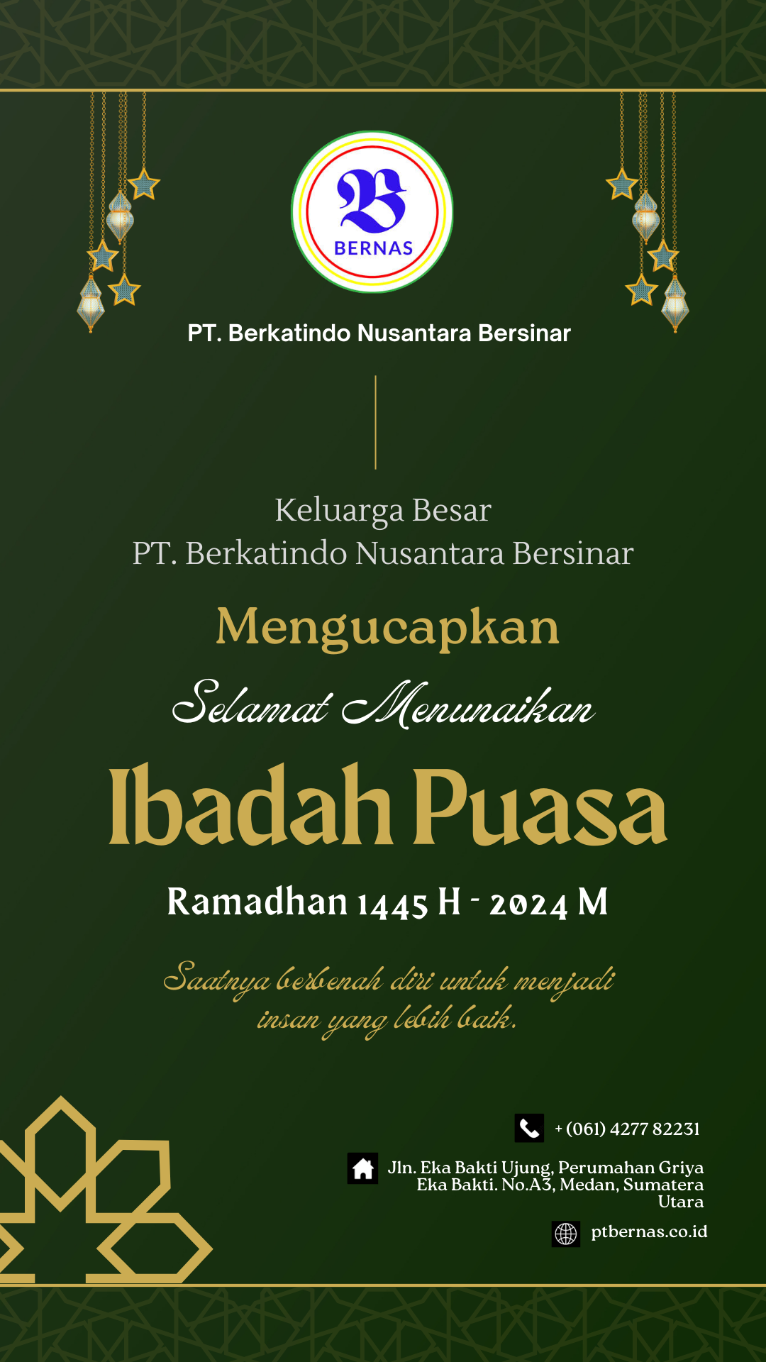 Selamat menjalankan Ibadah Puasa Ramadhan1445 H - 2024 M