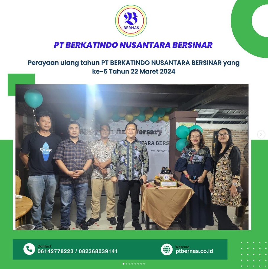 Perayaan Ulang Tahun PT Berkatindo Nusantra Bersinar Ke 5